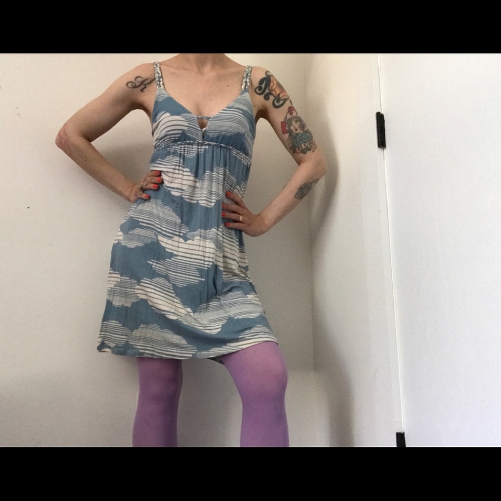Lux Cloud Print Tank Dress - Picture 4 of 11